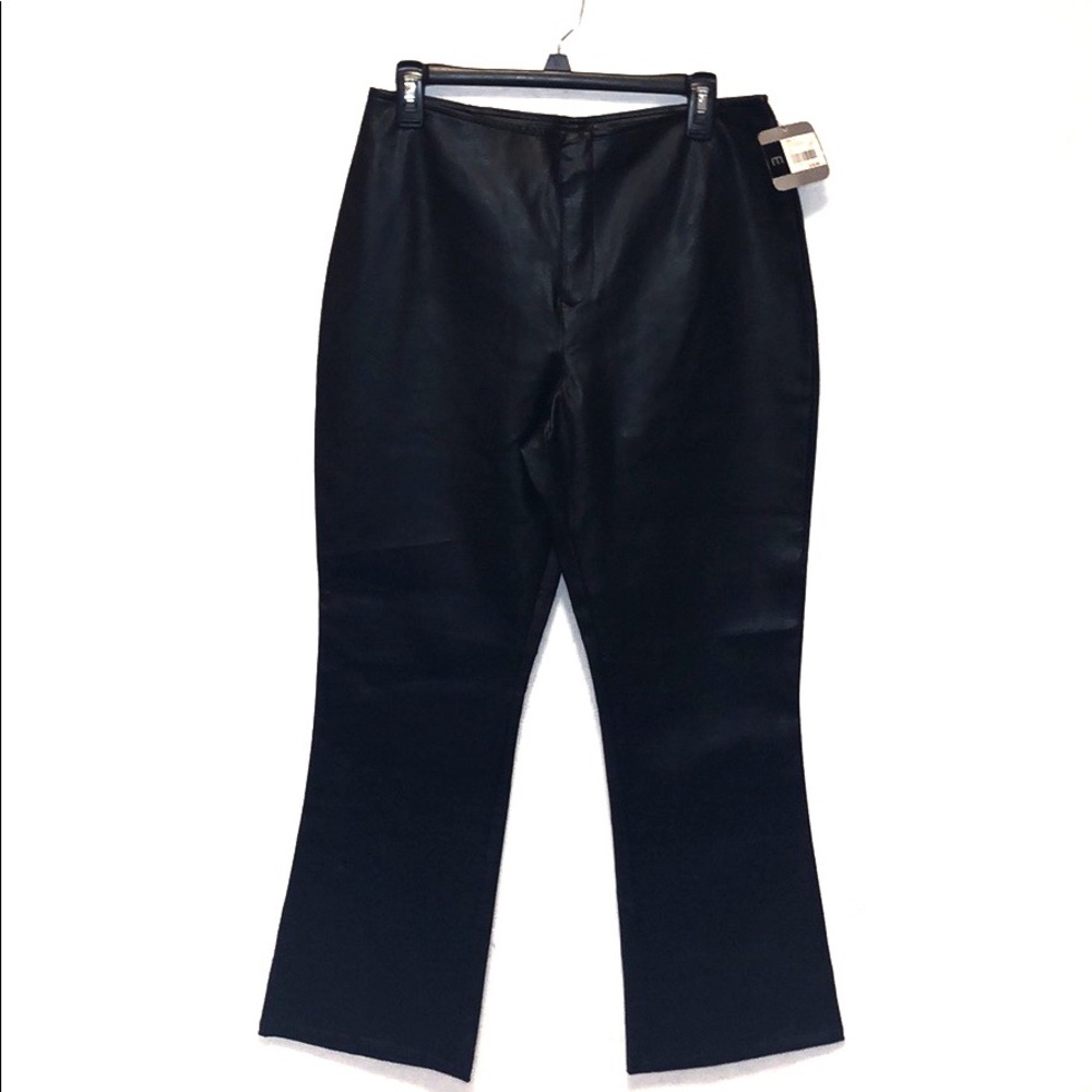 NWT Leather Pants Black Size 12 Faux Leather